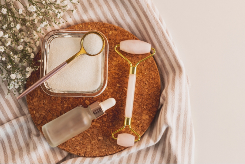 roller na korkowej podkładce